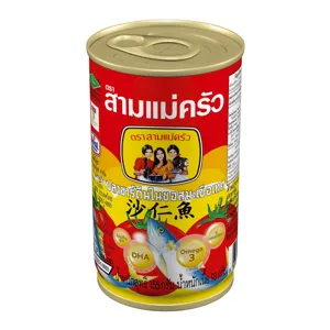สามแม่ครัว ปลาซาร์ดีนในซอสมะเขือเทศ 155 ก.